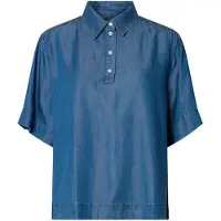 Selected Blouse 'SLFJanna' blauw denim