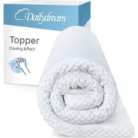 Nivion | Cool Touch Topper met viscoschuim M - 50 bis 90kg - 5cm Höhe / 140x200cm | Traagschuim | Topmatras - Topper Matras - Topdekmatras