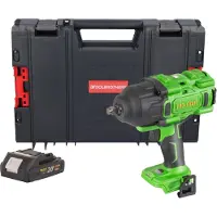 Procraft PWA80bb accu-slagmoersleutel 20 V 1600 Nm 1/2" borstelloos + 1x accu 2,0 Ah + RHINO-gereedschapskoffer - zonder oplader