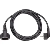 Bachmann Verleng kabel, Beschermcontact 230V 2m zwart