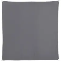 Relaxdays schaduwdoek vierkant antraciet - zonwering balkon weerbestendig - uv-bescherming - 4 x 4 m