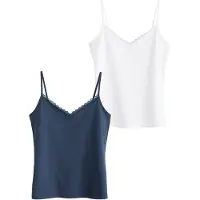 Next Top donkerblauw / wit