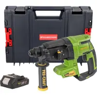 Procraft PHA40bb accuboorhamer 20 V 2,6 J SDS plus borstelloos + 1x accu 2,0 Ah + RHINO gereedschapskoffer - zonder oplader