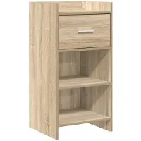vidaXL Dressoir Sonoma Eiken 40 x 36 x 80 cm Bewerkt hout