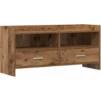 vidaXL TV Kast 100 x 33 x 47 cm Oud hout Bewerkt hout