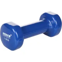 Merco - Vinyl Dumbbell - 1.5 KG Blauw - 1 stuk