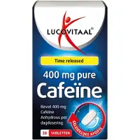 Lucovitaal 2+3 gratis: Pure Cafeïne 400 mg 30 tabletten