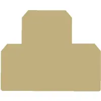 Weidmuller Eindplaat 54mm Beige - 1397160000 [5 Stuks]