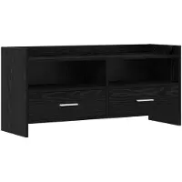 vidaXL TV Kast 100 x 33 x 47 cm Zwart eiken Bewerkt hout