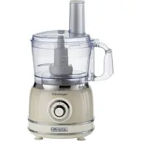Ariete 1781/03 - Vintage food processor- 1000W - 2L inhoud - 2 snelheden - Beige