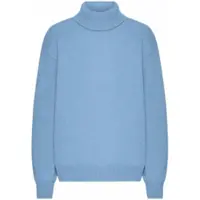 Colorful Standard Trui Unisex Merino Wool Turtleneck Seaside Blue-XXL