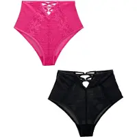 Next Slip fuchsia / zwart