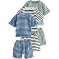 Next Nachtkledij saffier / pastelgroen / zwart / offwhite
