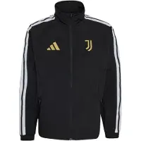 Adidas Trainingsjack 'Juventus Turin Anthem' goudgeel / zwart / wit