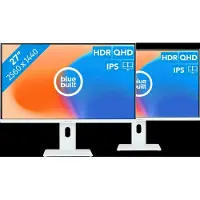 BlueBuilt 27 inch Quad HD Monitor Duo pack