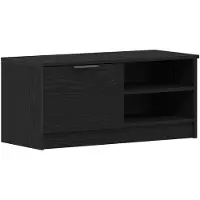 vidaXL TV Kast 80 x 35 x 36,5 cm Zwart Eiken Bewerkt hout