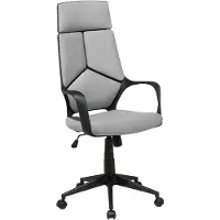 Beliani DELIGHT - Bureaustoel - Grijs - Stof