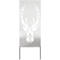 vidaXL Tuin Privacy Scherm Zilver 50 x 140 cm Roestvrij staal