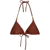 Marc o'polo Bikinitop ' Shiny ' bruin / cappuccino