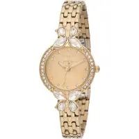Invicta Wildflower 69094 Dameshorloge - Quartz Uurwerk - Metaal met Gouden Wijzerplaat - 30 mm