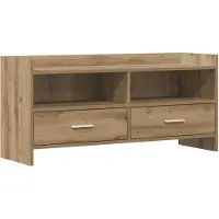 vidaXL TV Kast 100 x 33 x 47 cm Artisanaal eiken Bewerkt hout