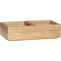 Hubsch Nietjes-opbergdoos, eikenkleurig, 24 x 12 6 cm Staple, hout licht, Woon-/ Eetkamer, Hout