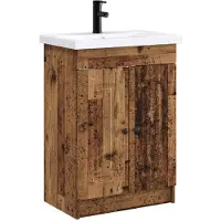 vidaXL Badkamermeubel Set Oud hout 78,5 x 37,5 x 81 cm Bewerkt hout