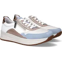Rieker Sneakers laag duifblauw / goud / wit / offwhite