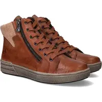 Rieker Veterlaarsjes 'Veterschoenen Hoog' cognac