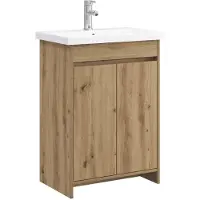 vidaXL Badkamermeubel Set Artisanaal eiken 81 x 40 x 84,5 cm