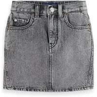 Scotch & Soda Girl Washed Black Denim Mini Skirt — Black Spark Black Spark Maat: 12 | Rokken Outlet | Unisex | Grijs