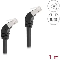 DeLOCK 80275 netwerkkabel Zwart 1 m Cat6a S/FTP (S-STP)