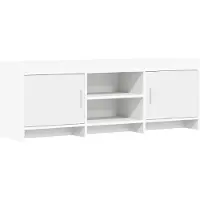 vidaXL TV Kast 130 x 33 x 47 cm Wit Bewerkt hout