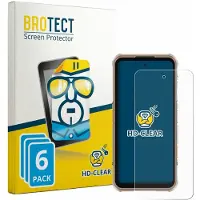 BROTECT - Screenprotector voor Ulefone RugOne Xever 8 - Folie Beschermfolie transparant 6 Stuks