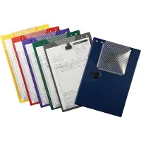 Eichner besteletui Jumbo, DIN A4, uitbreidingsvouw, klittenband, sleutelzakje, blauw, 10 stuks