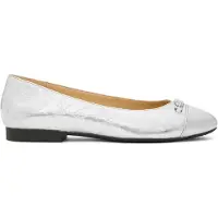 Michael Kors Rebecca Flex Ballet Silver Maat: 36.5 | Ballerina's Outlet | Dames | Grijs