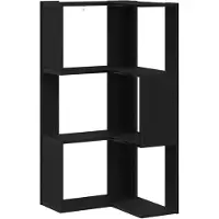 vidaXL Boekenkast 3-laags 50 x 50 x102 cm Zwart Eiken