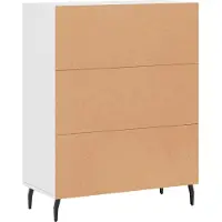 vidaXL Dressoir 69,5x34x90 cm bewerkt hout wit