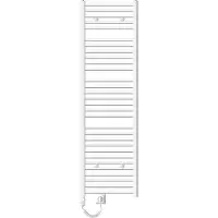 LuxeBath Elektrische badkamerradiator met verwarmingselement 1200W 500x1800 mm wit gebogen met zijaansluiting