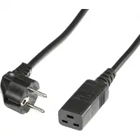 Bachmann Geaarde stroomkabel - IEC320-C19 16A/250V, 3m, zwart, 3 m