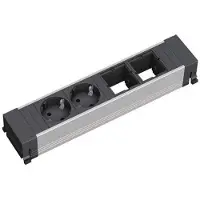 Bachmann CONFERENCE TOP FRAME Medium inzetstuk 2x geaard stopcontact 2x ABD