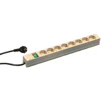 NVent 19" strip met schakelaar, 8x geaard contact, Duitsland