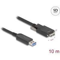 DeLOCK Active Optical Cable USB 10 Gbps Type-A male to Type Micro-B male with screws 10 m