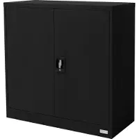 ML-Design Archiefkast Roger | staal zwart 90x40x90 cm wandkasten | NADUVI
