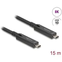 DeLOCK Active Optical USB-C 8K Video + Data + PD Cable 15 m