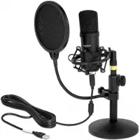 DeLOCK Professional USB Condenser Microphone Set for Podcasting and Gaming