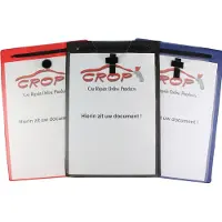 CROP Werkorderfoedraal PREMIUM A4 met sleutelvak per 10 stuks - Blauw