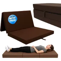 Odol-Plusz Opvouwbaar reismatras 200x120x10 cm - waterdicht slaapmatras voor camping, logees en tuin, bruin