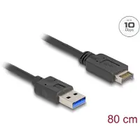DeLOCK USB 10 Gbps Cable USB Type-E Key A 20 pin male to USB Type-A male 80 cm