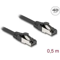 DeLOCK RJ45 Network Cable Cat.8.1 S/FTP 0.5 m up to 40 Gbps black